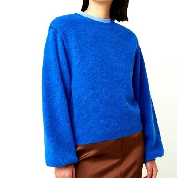 Les Coyotes de Paris - Camille Sweater Blue - 38, 40 - Alpaca | Wool $495 - Picture 1 of 11